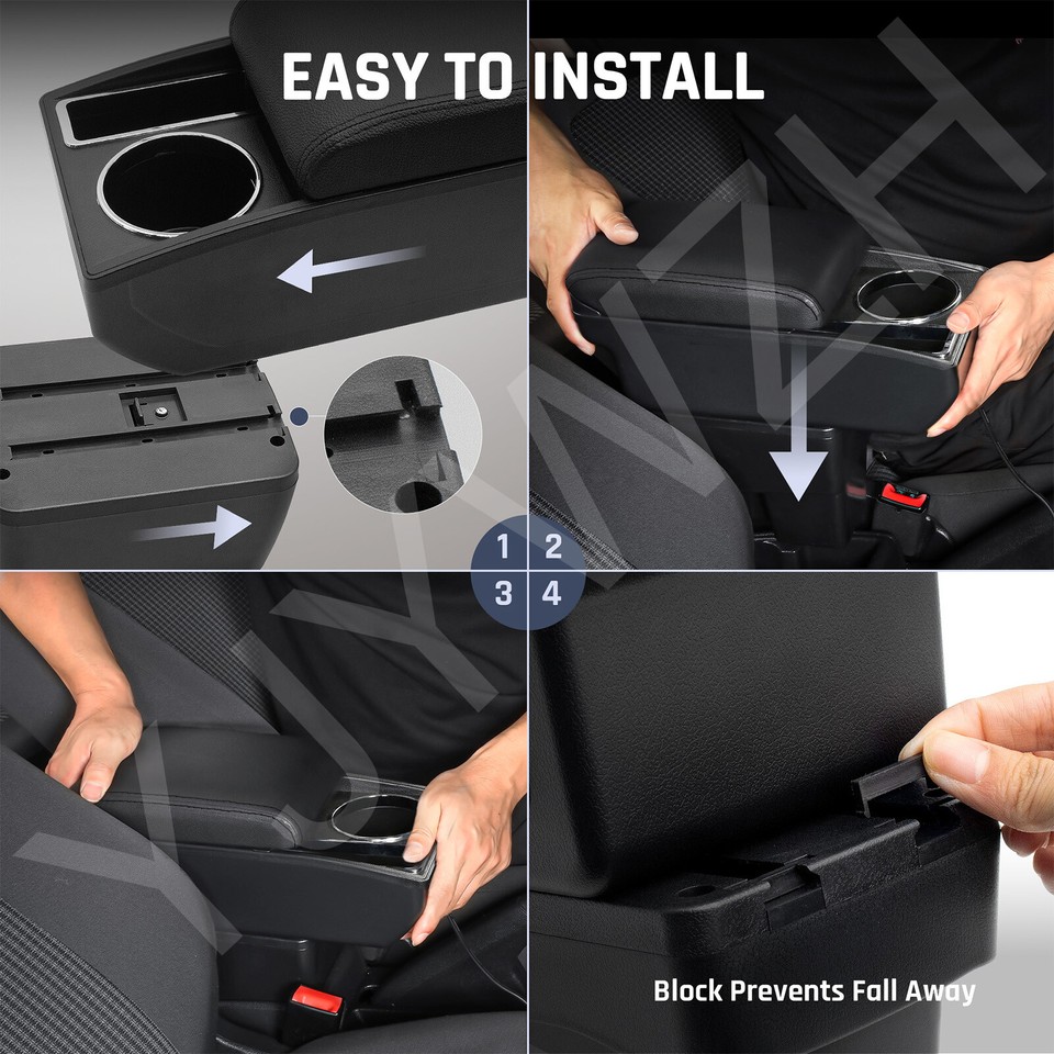 KAERGK Auto Armlehnen für Seat Ibiza 6j 6l Mittelkonsolen
