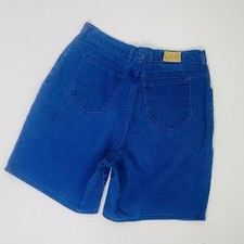 Vintage Lee High Rise Relaxed Long Inseam Mom Jean Shorts 31-32" Women's Blue
