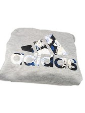 Adidas Womens Climawarm Pullover Hoodie Hooded Sweatshirt GRAY Size Medium M 