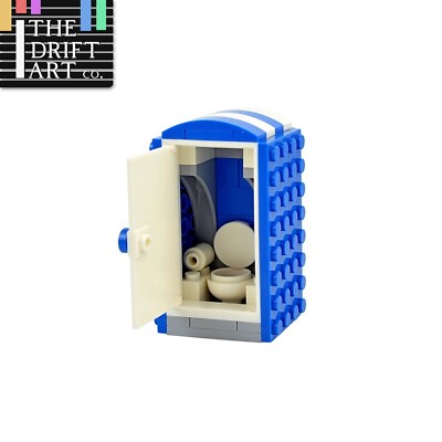 Portable Toilet Street View MOC City For LEGO Building Block Brick Toy DIY