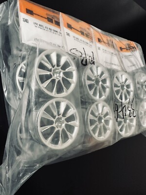 HPI Wheel LOT (10 PAIR) RS8 CHROME 33463 1/10 Touring Drift RC CAR E10 / RS4 NEW