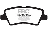 EBC Brakes DP21875 Greenstuff 2000 Serie Sport-BremsbeläGe GrüN