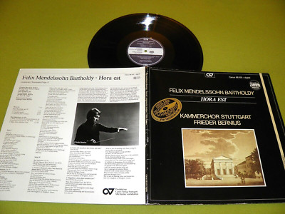Mendelssohn - Hora Est / Frieder Bernius / Baumann / DMM Audiophile LP Vinyl NM