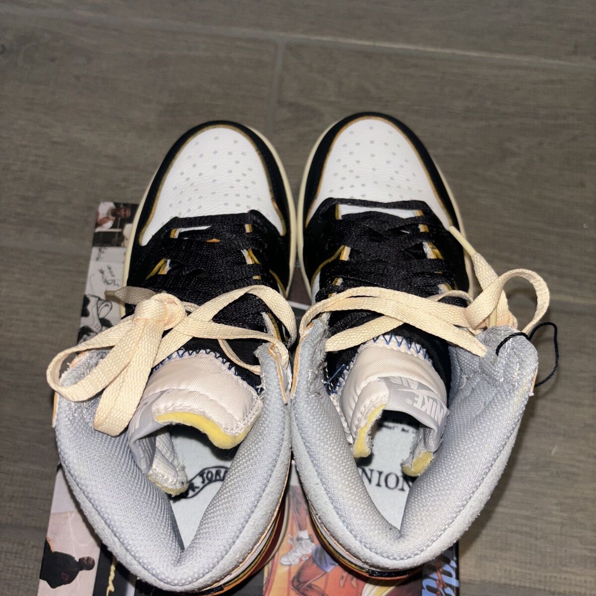 Nike Jordan 1 Retro High x Union Black Toe BV1300-106 Size Nike Jordan 1 Retro High x Union Black Toe BV1300-106 Size