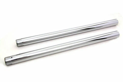 Chrome Fork Tube Set 2 Over Stock for Harley Davidson by V-Twin - Image 2 of 2