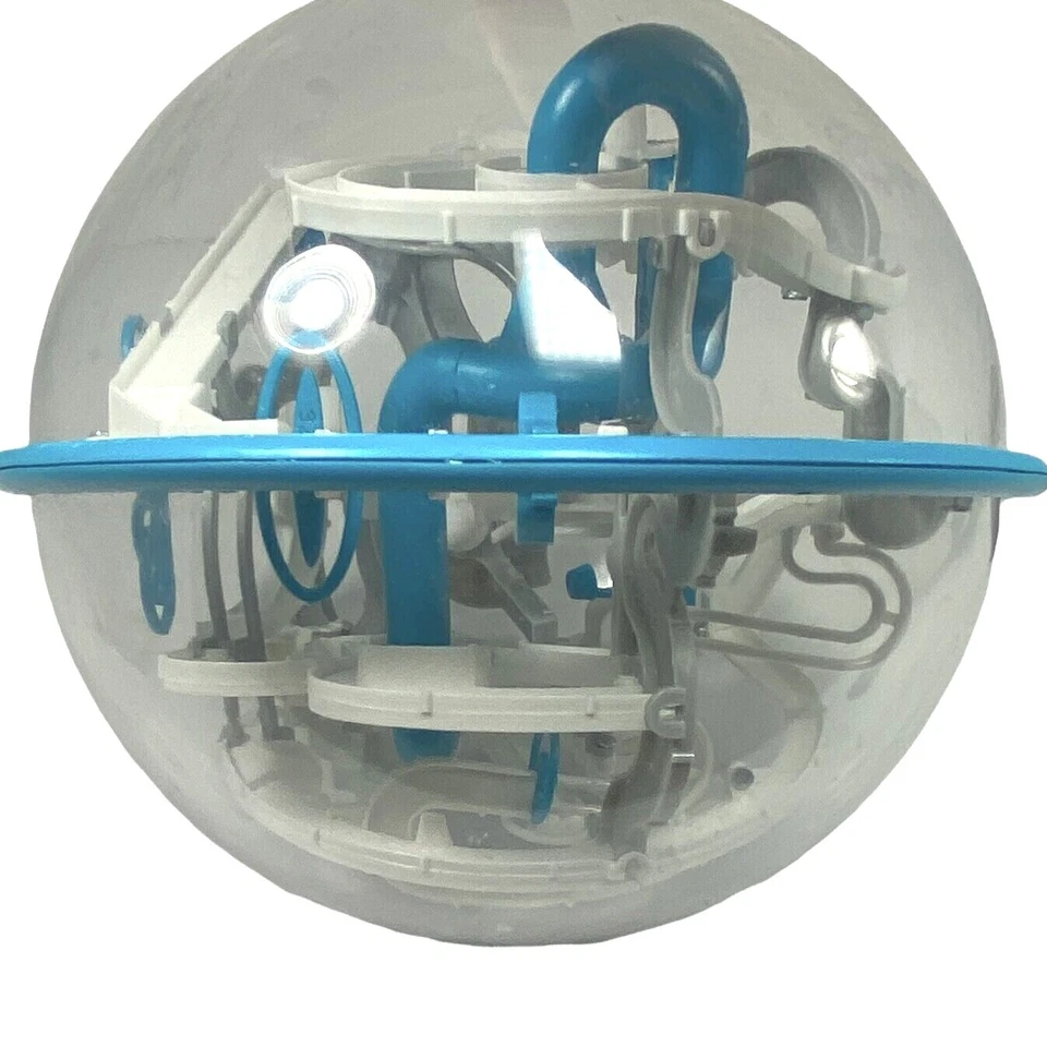 Perplexus Epic 3D Ball Puzzle Maze Game Blue White 125 Obstacles - Ages 8+ - Image 3 of 3