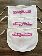 90 s retro white Easy Bake Oven apron kids size Set Of 3