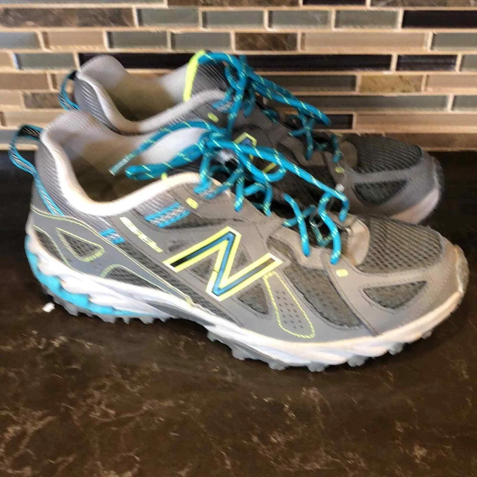 New Balance 573 V2 Trail Off Road Zapatos para Correr Mujeres 9 Gris Azul Con Cordones Senderismo Foto 4 de 4