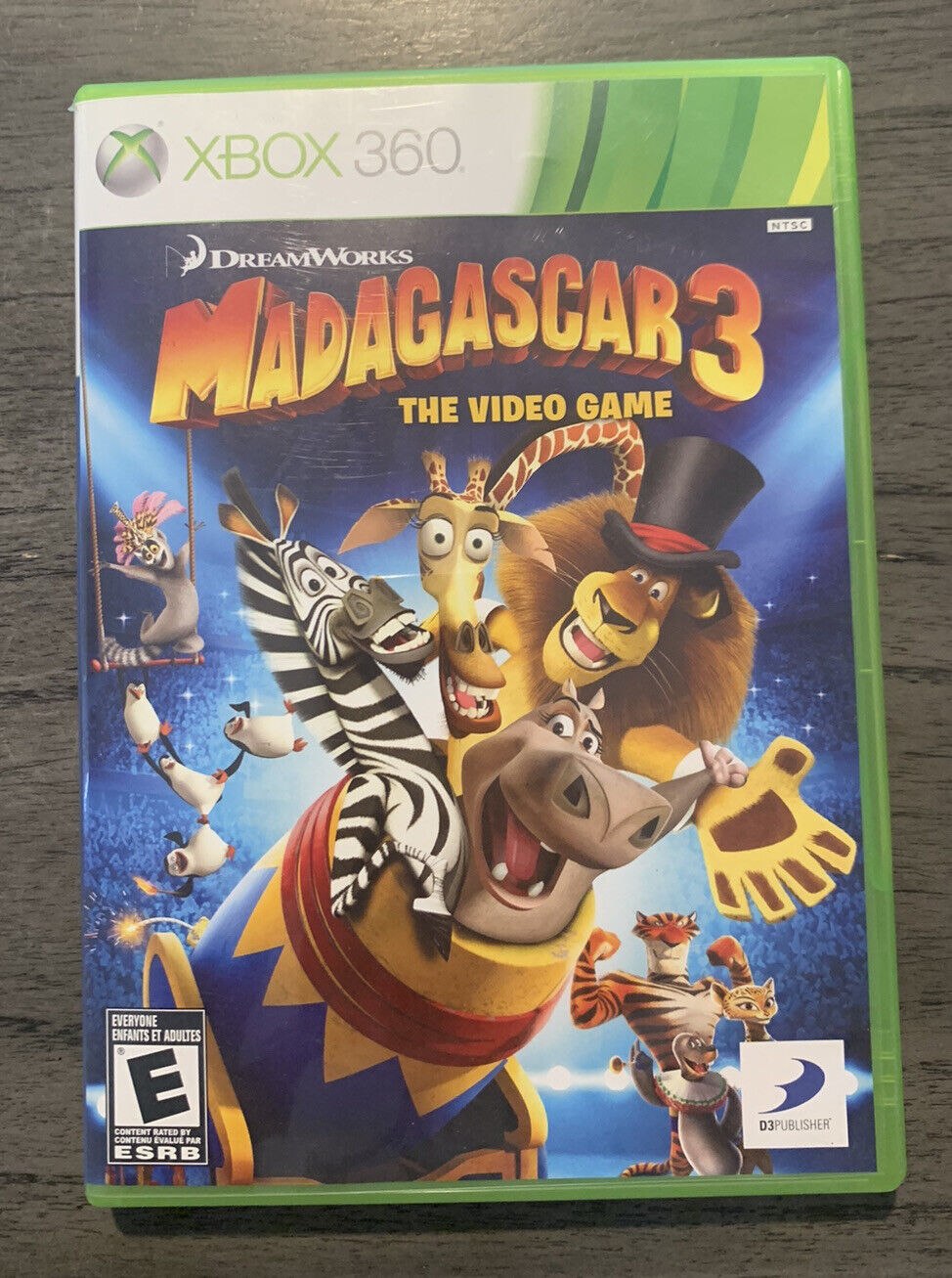 Madagascar 3 o jogo de vídeo (xbox 360) lt + 3.0 (disco para consoles lt +