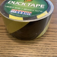 Hazard Duck Tape Black/Yellow, 1.88 in x 15 yd