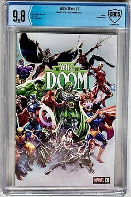 #ad 🟢DOOM🟢 CBCS 9.8 The Will of Doom #1 J. Scott Campbell Wraparound Variant $69.95