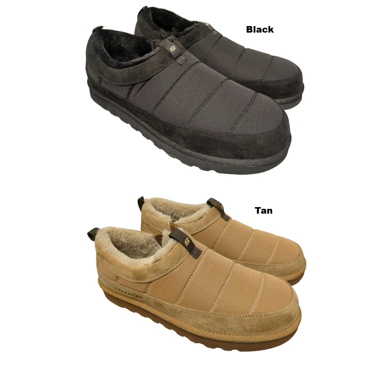 Skechers Men's Lightweight Slip-On House Shoe with Luxe Foam Insoles, Wide
