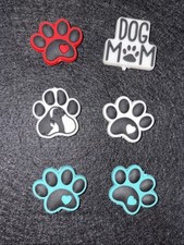 5pc Puppy Dog Paws Dog Mom Silicone Focal Beads DIY Jewelry Beadable Pens