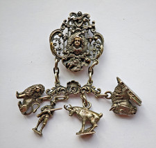 Charivari, Rockstecker Münchner Kindl 800 Silber Löwe Jäger Pferdekopf Bayern