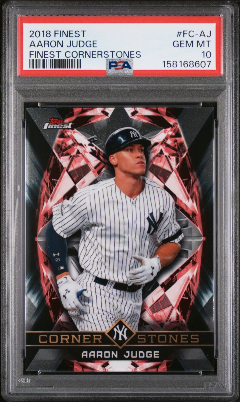 Aaron Judge - 2018 Topps Finest Cornerstones PSA 10 view 1
