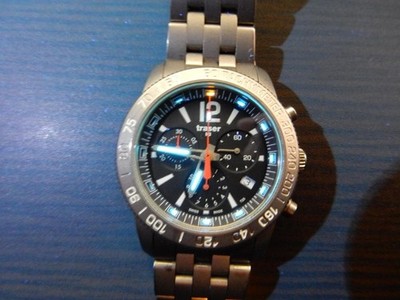 Traser H3 Watch Classic Chrono Titan Blue Ltd Edition | eBay