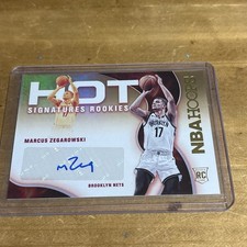 2021-22 Panini NBA Hoops - Hot Signatures Rookies Marcus Zegarowski #HSR-MZ  