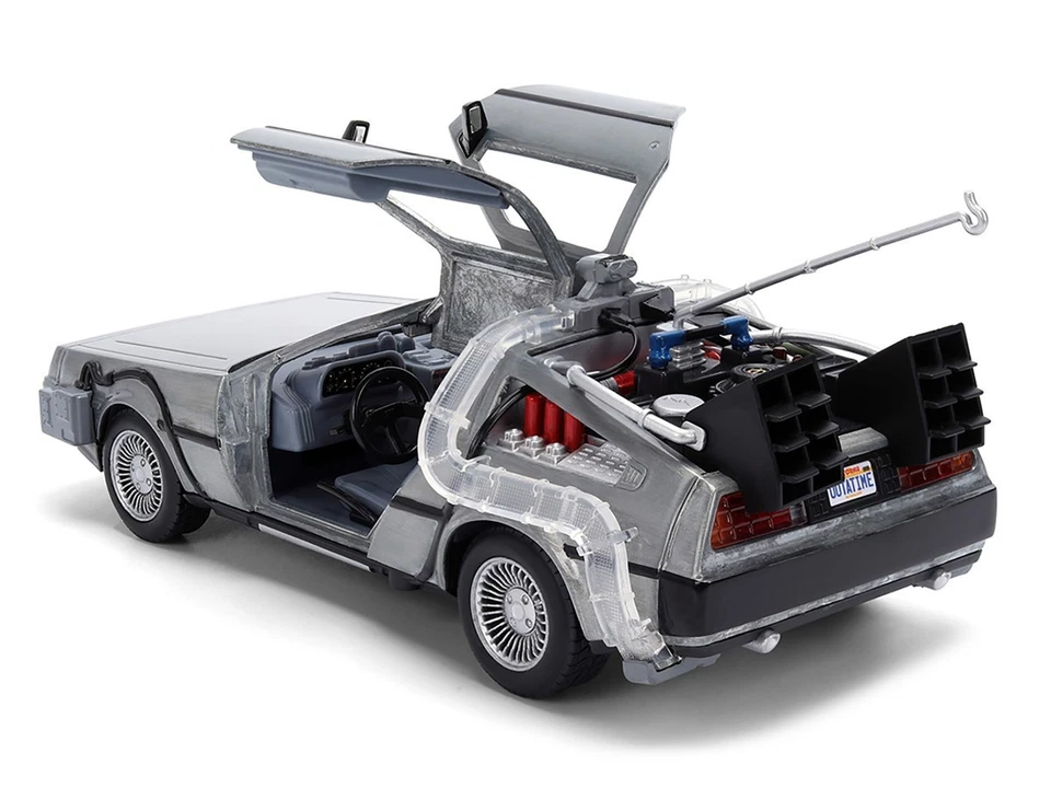 Jada 1:24 Back To The Future 40th Anniversary Time Machine with Truck Packaging - Image 4 of 4