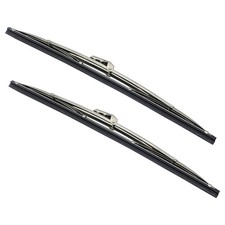 1 Pair 12 Polished Stainless Steel Front Wind...