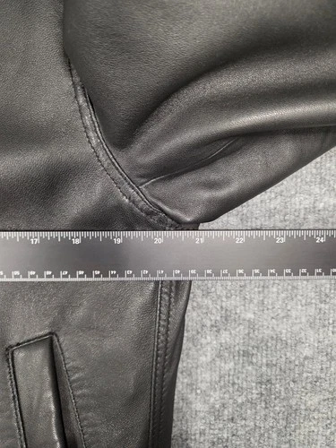 JF J. Ferrar Genuine Lambskin Black Leather Jacket Small image 6