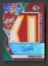 2024 Panini Phoenix Carson Steele Silhouettes RC Patch Auto /25 Chiefs RPA