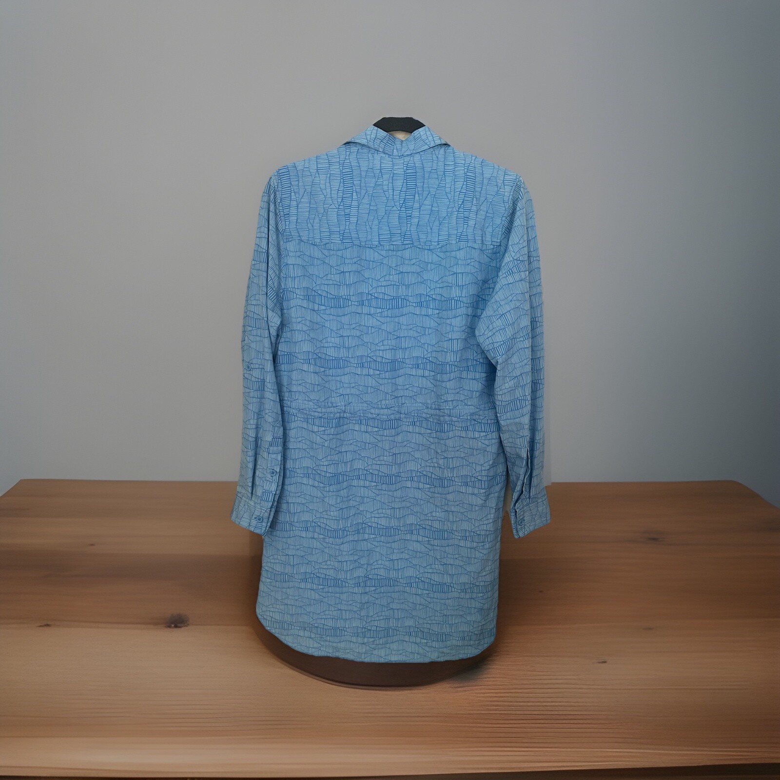 Shore To Summit Sun Protection Dress Blue Sea Mist Outdoor Dress Size L