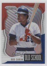 2021 Panini Prizm Old School Red White & Blue Prizm Rod Carew #OS-5 HOF f2v