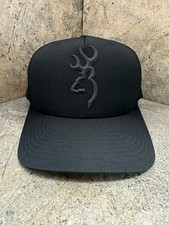Browning Ghost Baseball Cap 308029991 Snapback Mid Profile Mesh Back Black