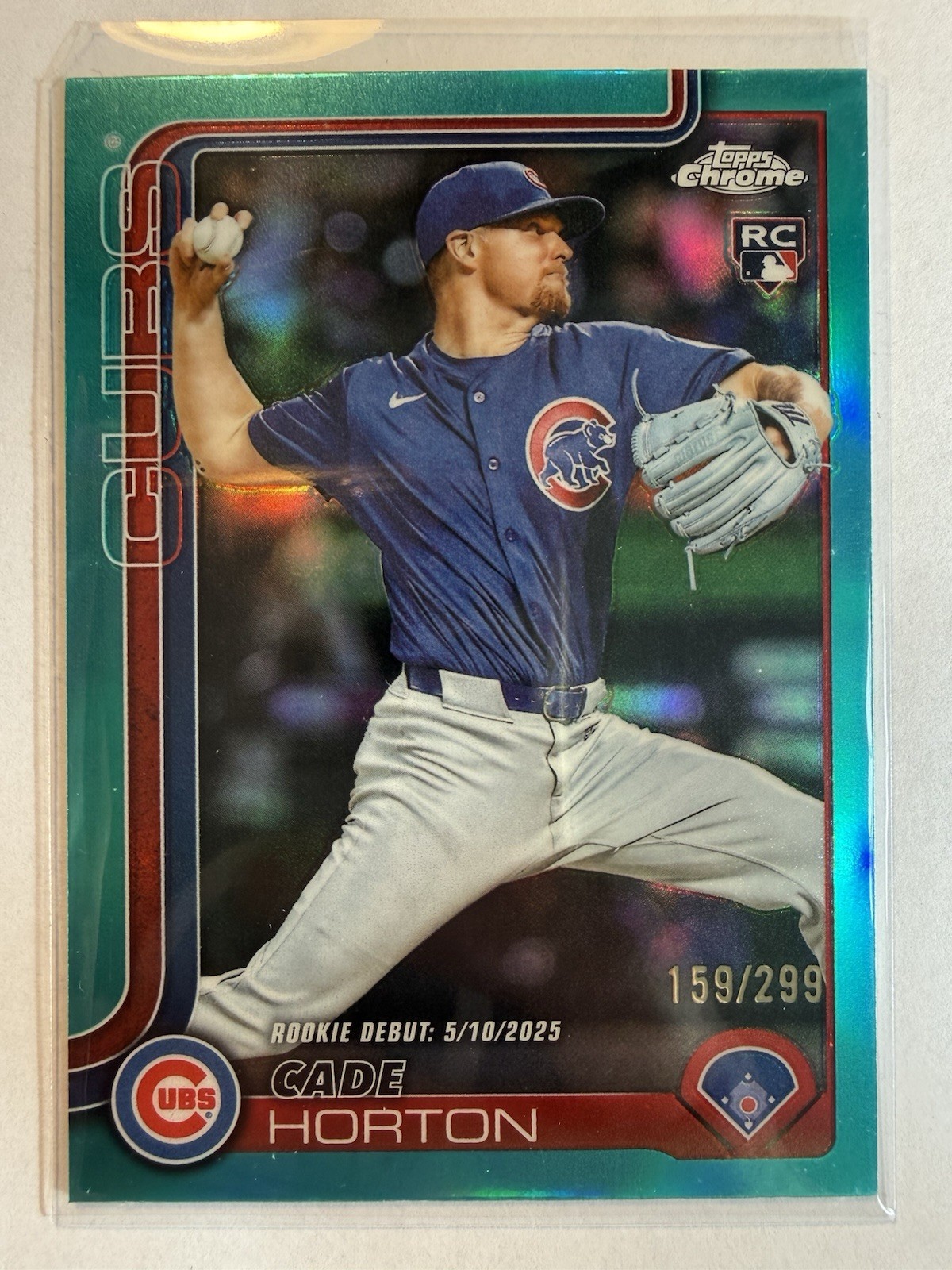 2025 Topps Chrome Update - Cade Horton #USC102 Teal Refractor /299 (RC)