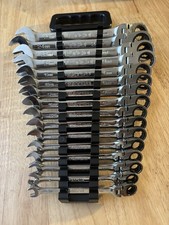 Matco Tools 16 Piece Metric 72 Tooth Combo Ratcheting Flex Wrench Set S7grfm16