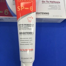 YAYASHI SP-6 Super Probiotic-6 Clear Your Breath Brightening Toothpaste 4.23 oz
