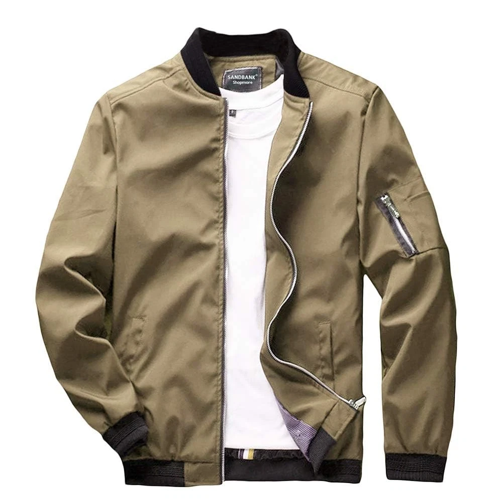 Men's Slim Fit Lightweight Sportswear Flight Bomber Jacket Softshell Casual C...