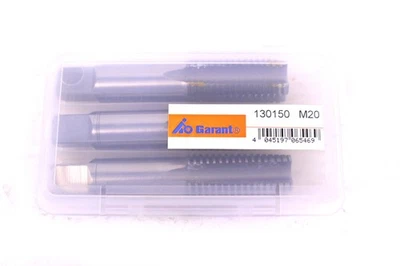 GARANT Hand-Gewindebohrer Satz 3-Gang Unbeschichtet 130150 M20 ISO 2 6H - Bild 1 von 3