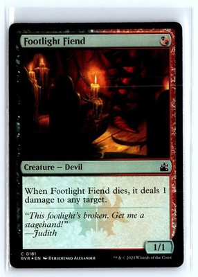 FOIL Footlight Fiend Ravnica Remastered   MTG Magic the Gathering Card