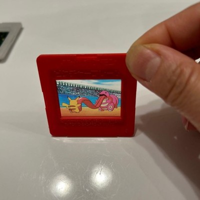 Pokemon Meiji Picture Frame Beroringa Pikachu Red Vintage Snack Premium Used 181