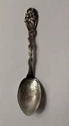 Beautiful Antique Sterling Silver Spoon Art Nouveau Engraved Mountains & Horse