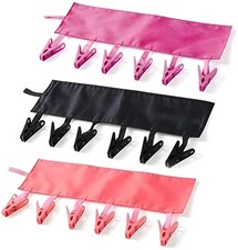 Lightweight Folding Hangers for Travel, 6 Clip Portable Drying Rack, Multicolor
