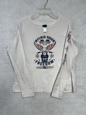 Harley Davidson Women's XL Nashville TN Long Sleeve Shirt USA Made White