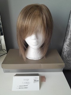 NATURAL IMAGE Infinity Petite handtied mono parting lace front synthetic wig