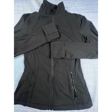 Lululemon Define Jacket Black Luon Full Zip Activewear Size 4 LW3GQ6S