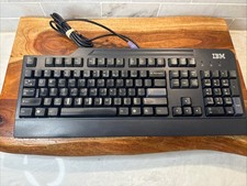 IBM Wired Black Keyboard Model KB-0225 PS/2 89P8300 Vintage