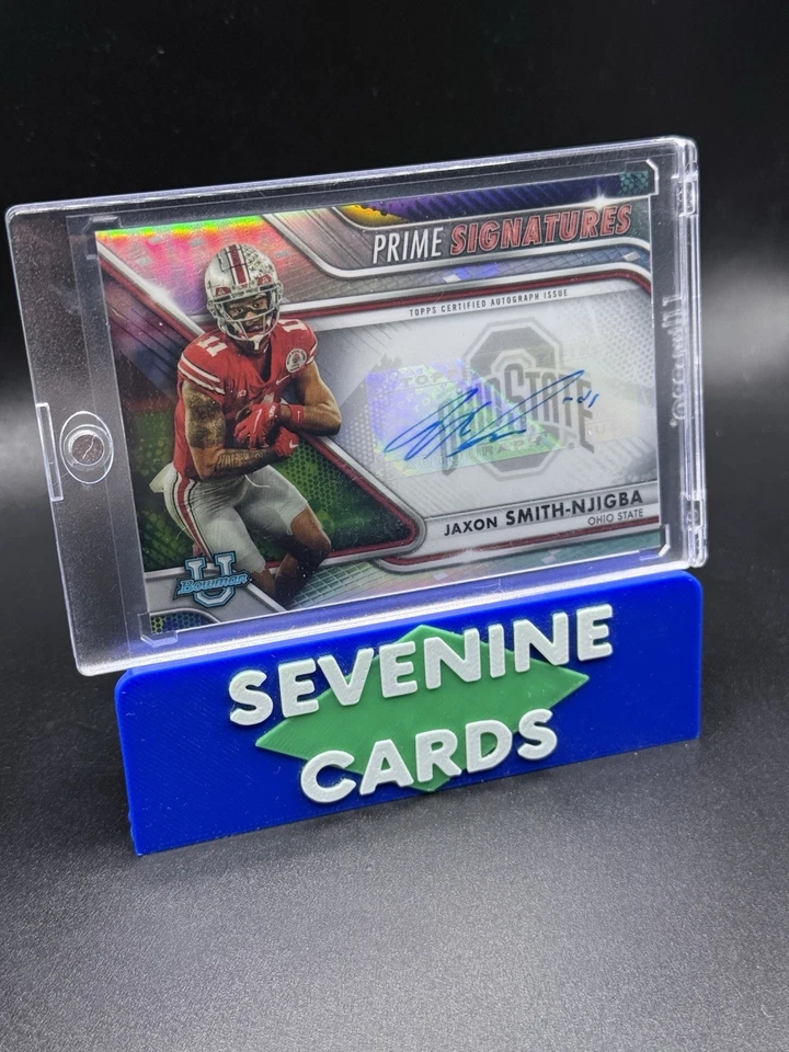 2022 Bowman Chrome University Jaxon Smith-Njigba Auto Prime Signatures 48/50 - Image 2 of 4