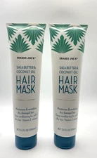 2 x Trader Joes Shea Butter & Coconut Oil Hair Mask Deep Conditioning Treatment