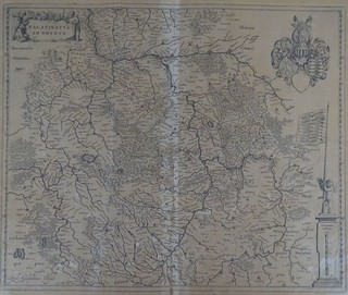 Palatinatus Rhenum Trevirensis Kupferstich Karte Blaeu Rheinland Pfalz 1630