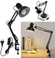 Schreibtischlampe E27 Gelenkarm Leselampe Arbeitsplatzleuchte Lampe,Klemmleuchte
