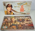 Vintage ABC TV Show Ideal Board Games Lot Combat ! 1963 & 12 O'Clock High 1965