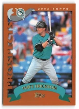 2002 Topps Traded & Rookies #T207 Matt Erickson Rookie Florida Marlins RC