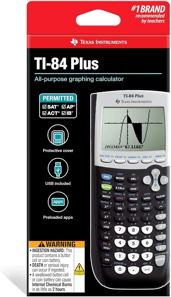 Powerful TI-84 Plus Graphing Calculator: Backlit Screen & 12 Interactive Apps - Image 4 of 4