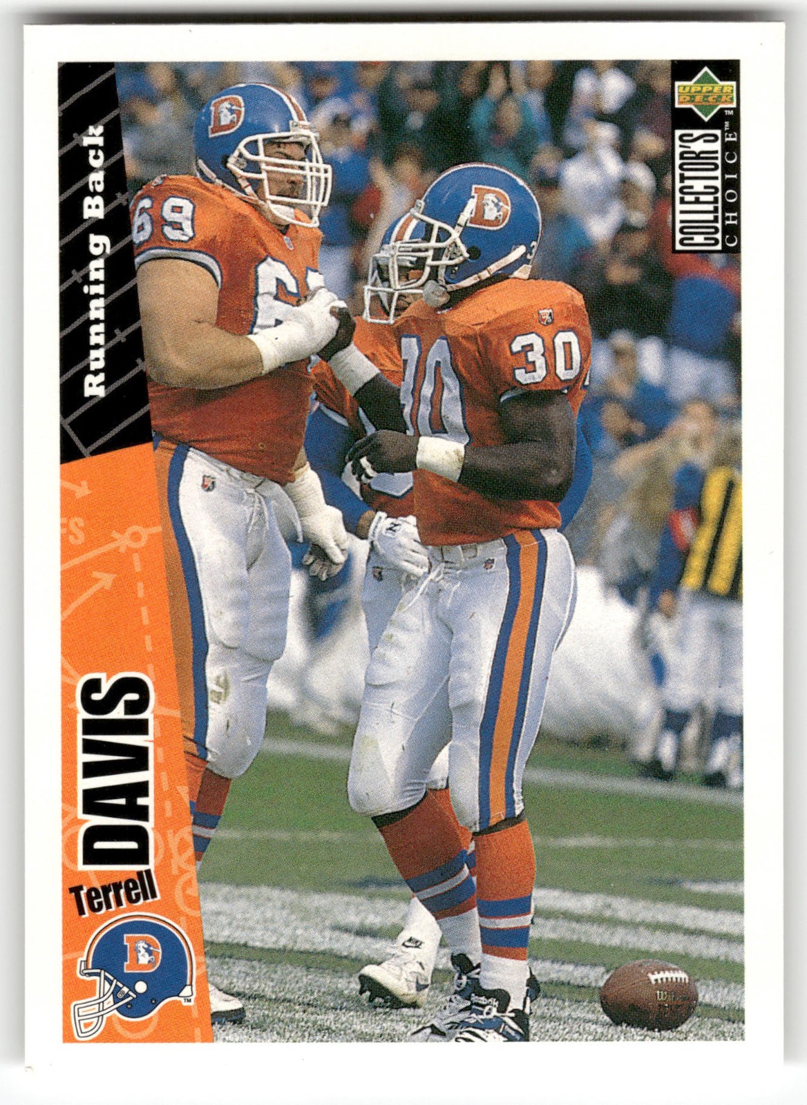 1996 Collector's Choice Terrell Davis #236 Denver Broncos