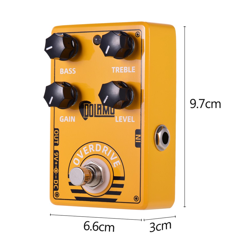 Overdrive Guitar Effect Pedal True Bypass for Electric Guitar Alloy